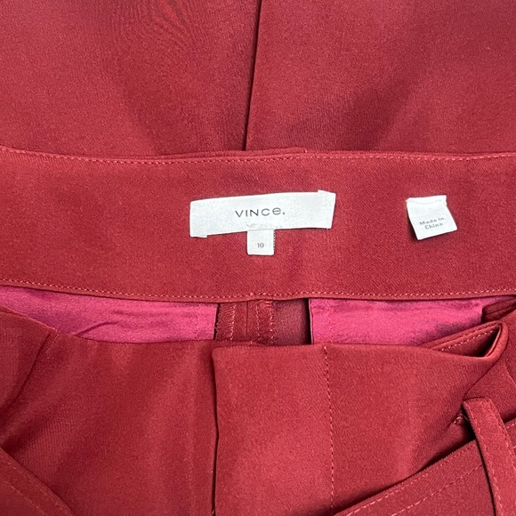 Vince Burgundy Shorts Size 10 - Picture 6 of 9